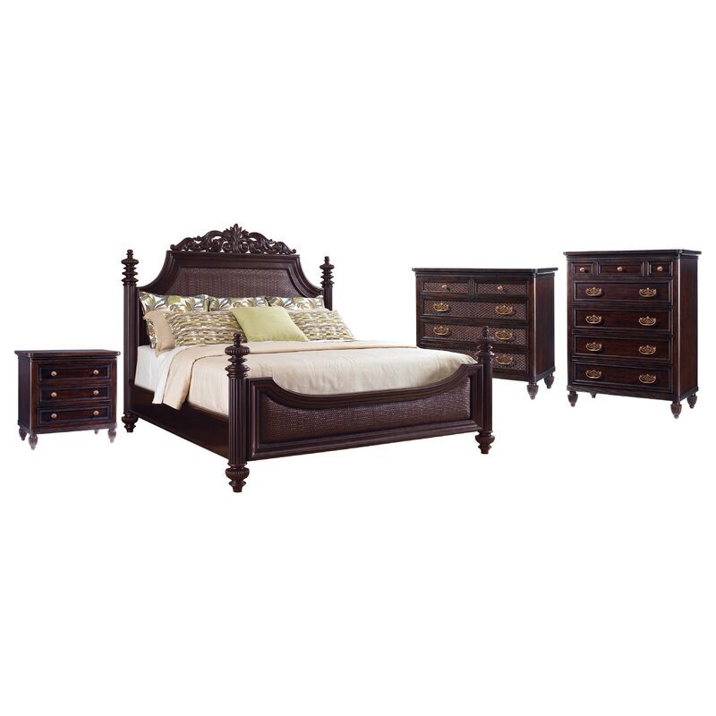 Embellished Colonial Bed
