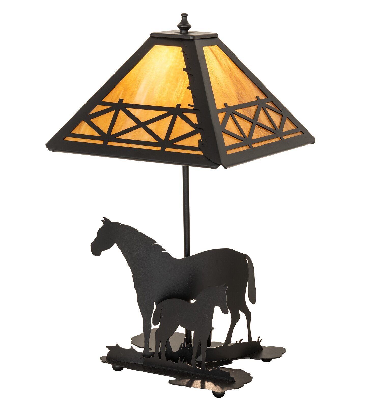 Empire Style Dark Horse Lamp