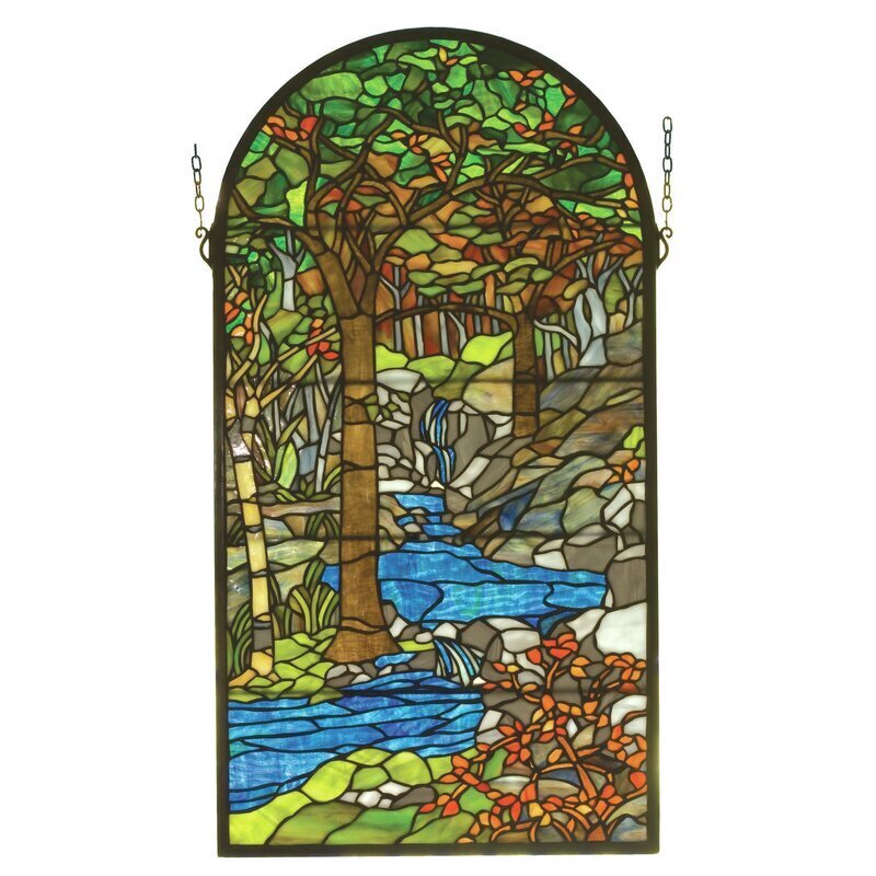 Enchanting Forest Tiffany Stained Glass Windows