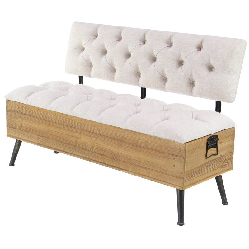 End of Bed Tufted Storage Bench