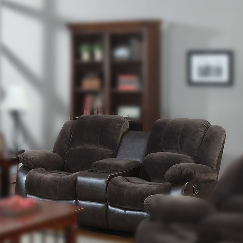 Ermera 76'' Pillow Top Arm Reclining Loveseat