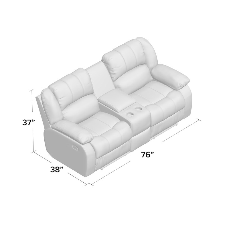 Ermera 76'' Pillow Top Arm Reclining Loveseat