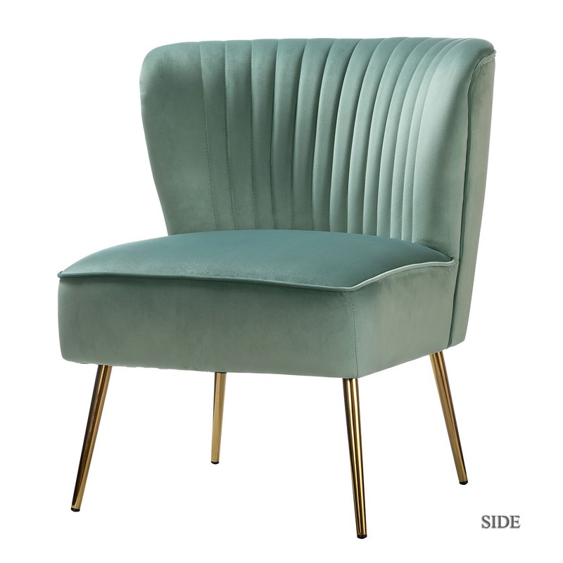 Euclid 26'' Wide Tufted Velvet Side Chair