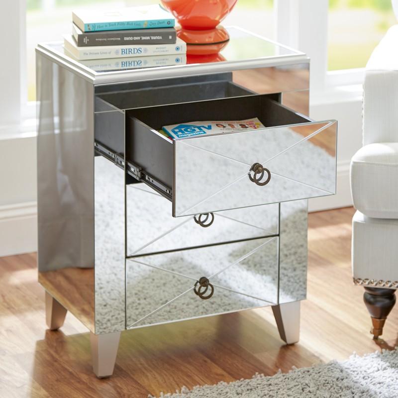 Evelinda 26'' Tall 3 - Drawer End Table