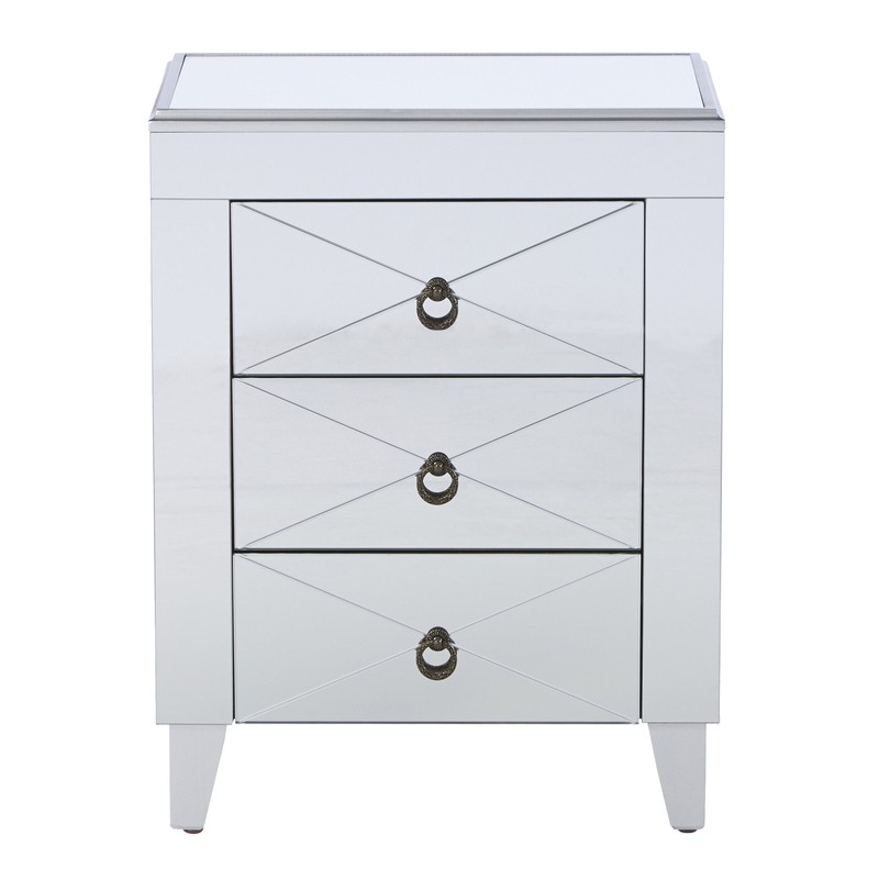 Evelinda 26'' Tall 3 - Drawer End Table