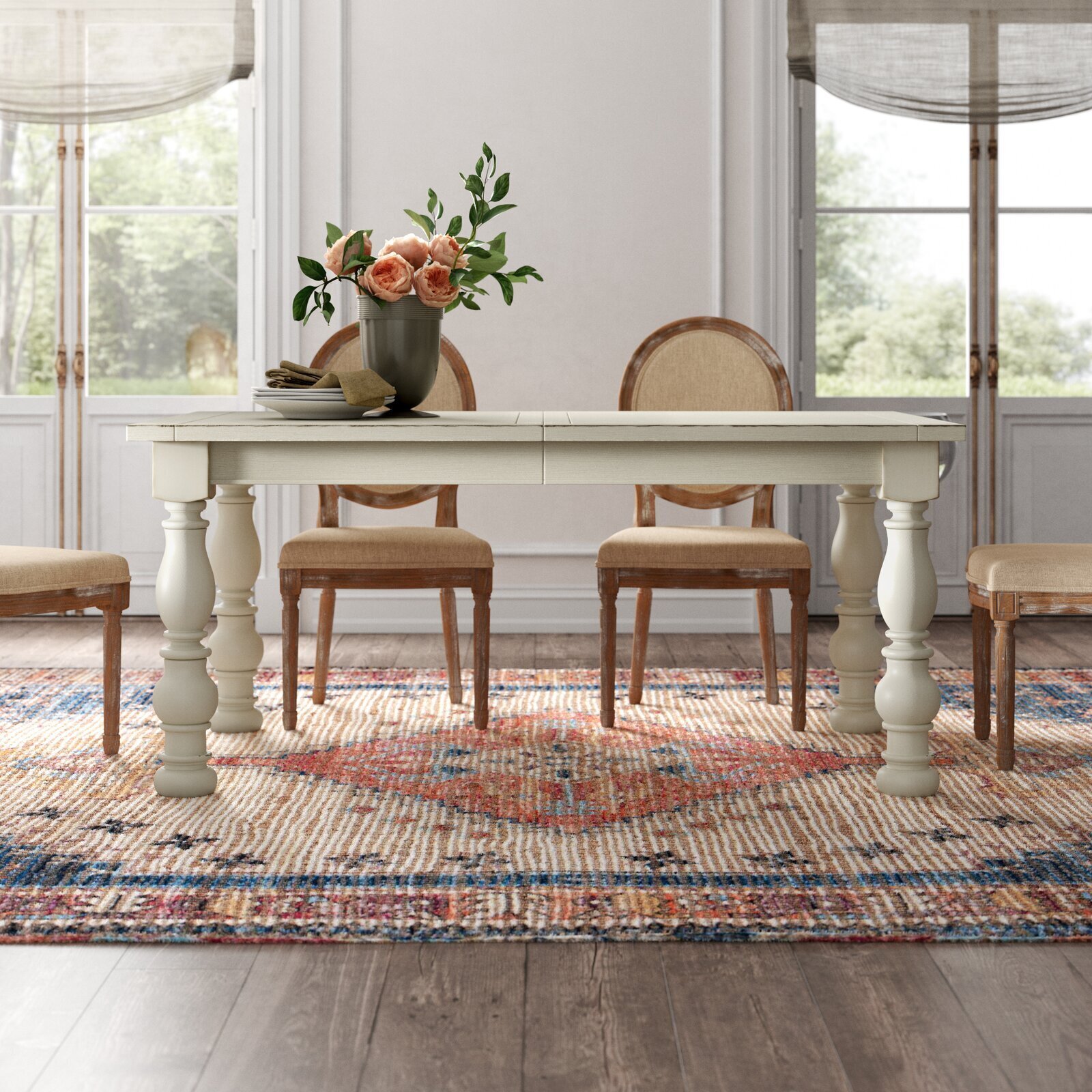 Extendable Country Kitchen Table