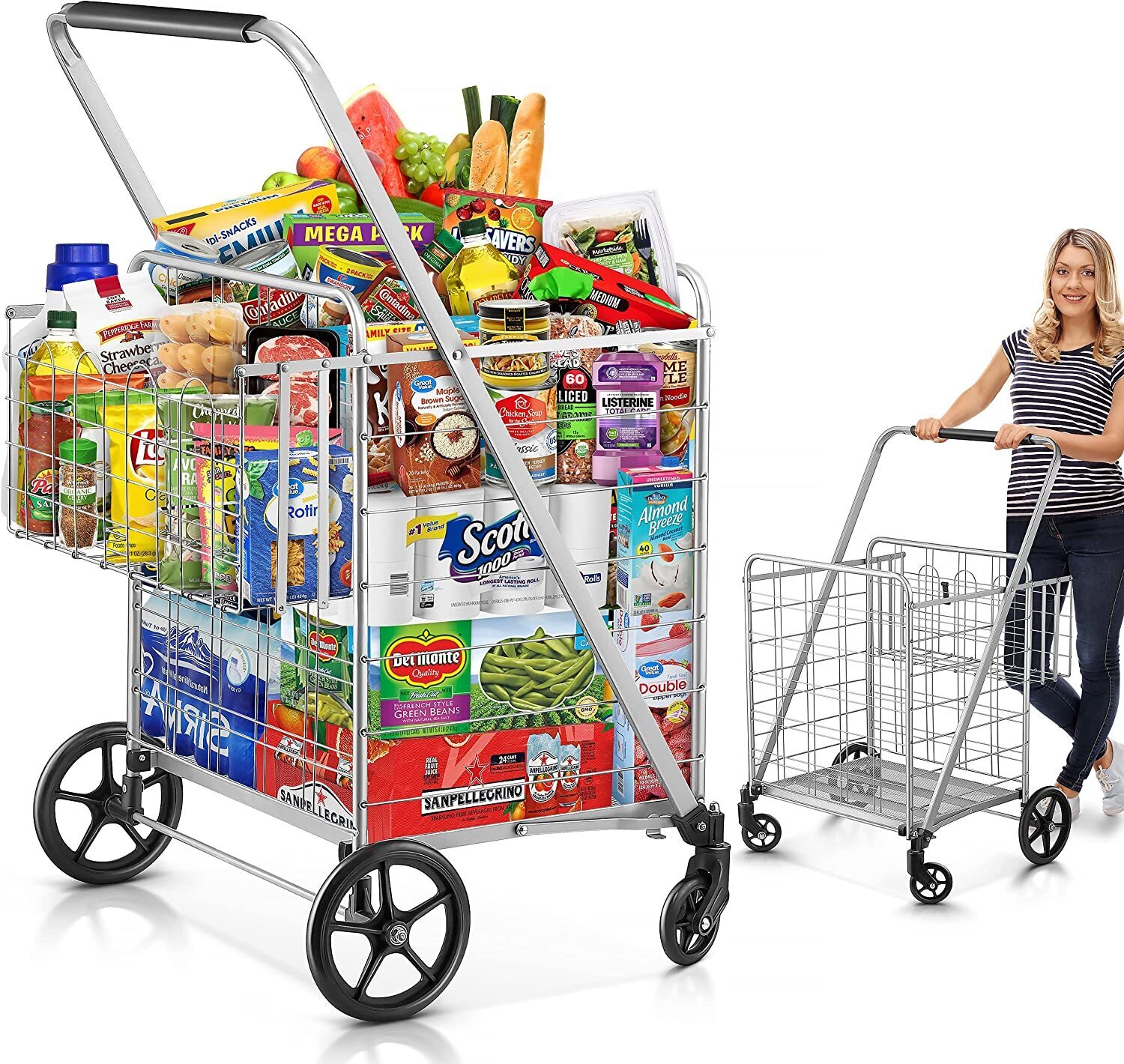 Extra Large Amazon Shopping Cart With Wheels