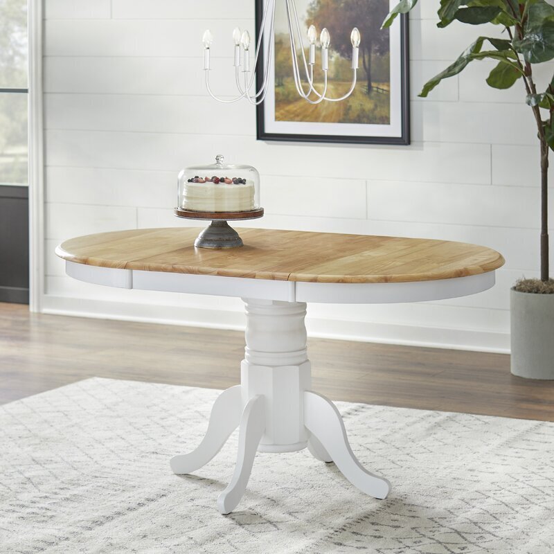 Farmhouse Round Table With Extension