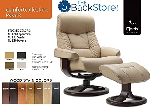 Fjords Hjellegjerde Leather Norwegian Ergonomic Scandinavian Lounge Reclining Chair 215 Large Muldal Swivel Recliner Furniture Nordic Line Genuine Sandel Light Brown Leather Teak Wood