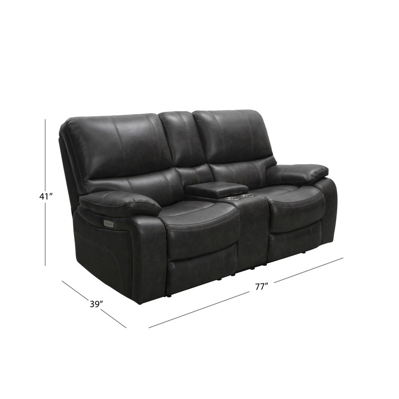 Flagg 77.5'' Genuine Leather Pillow Top Arm Reclining Loveseat