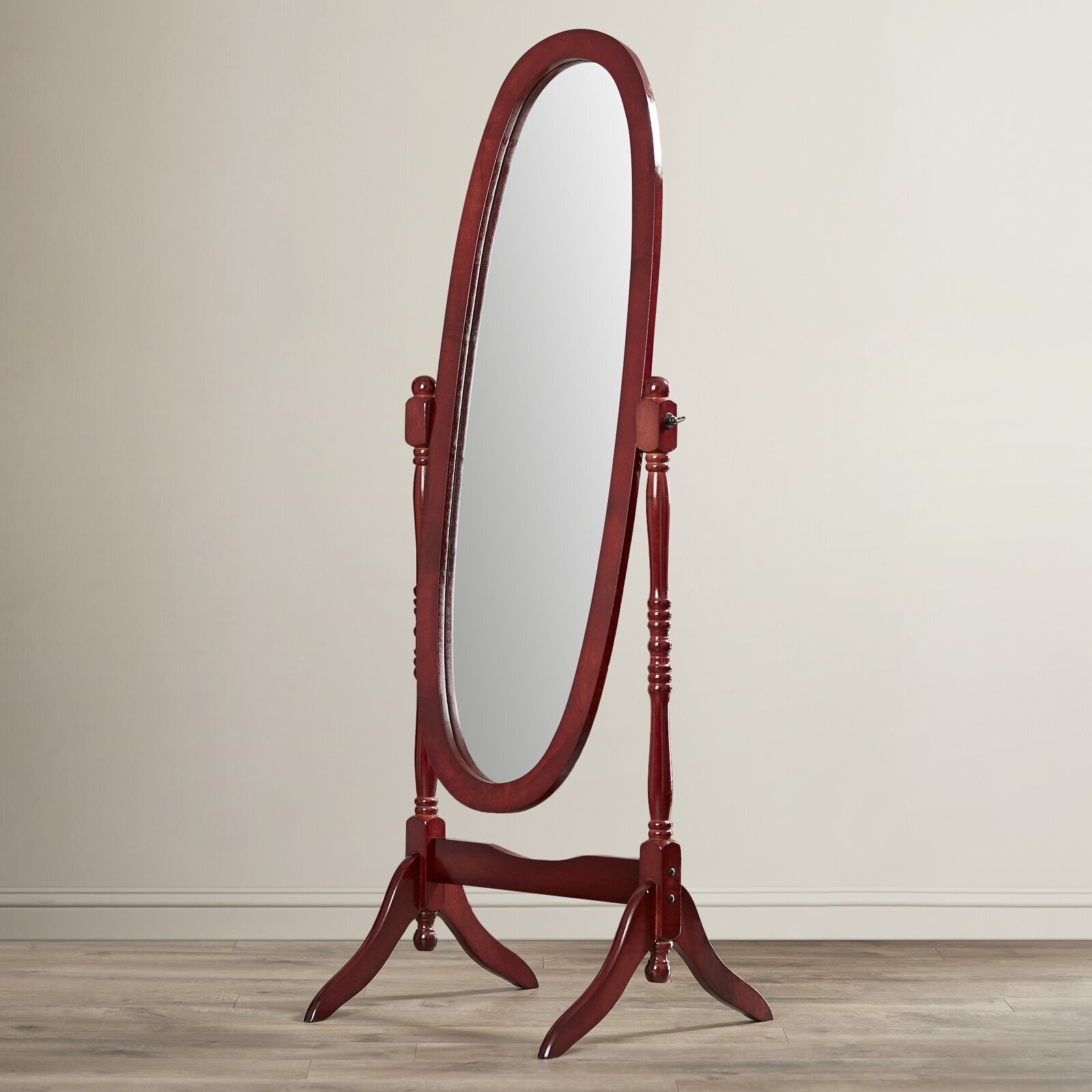 Floor Antique Oval Mirror