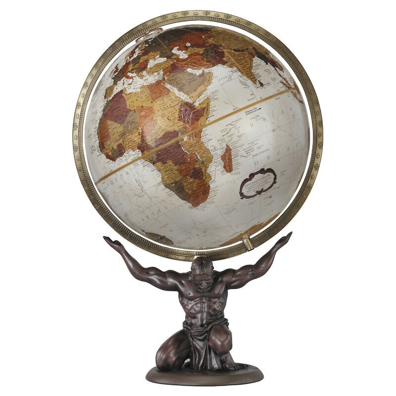 16” Antique Ocean Replacement Globe Ball