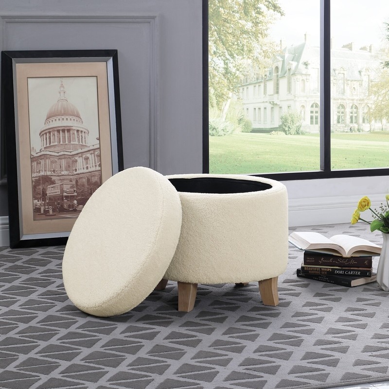 Round Ottoman Coffee Table With Storage - Ideas on Foter