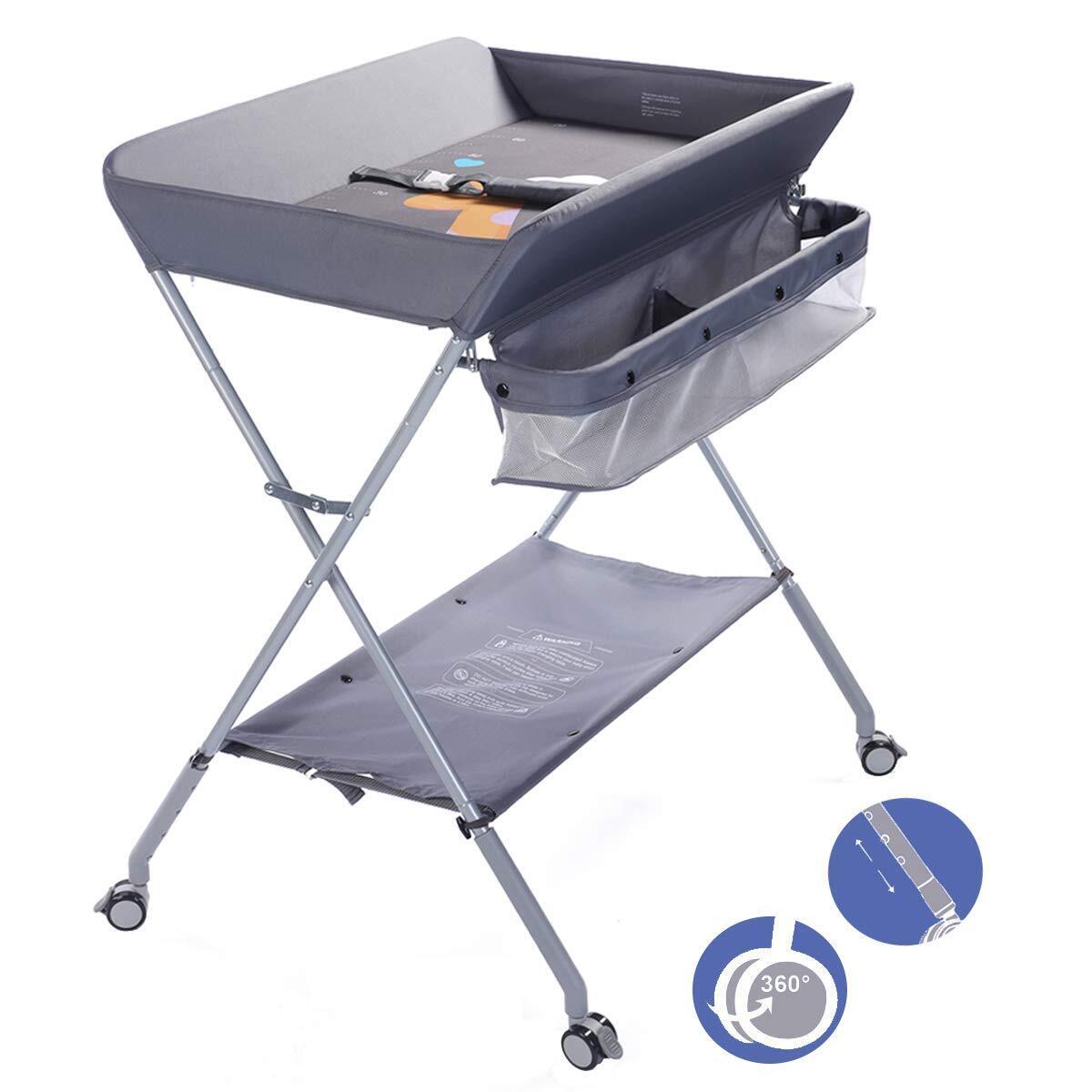 Fold Down Changing Table With Baskets