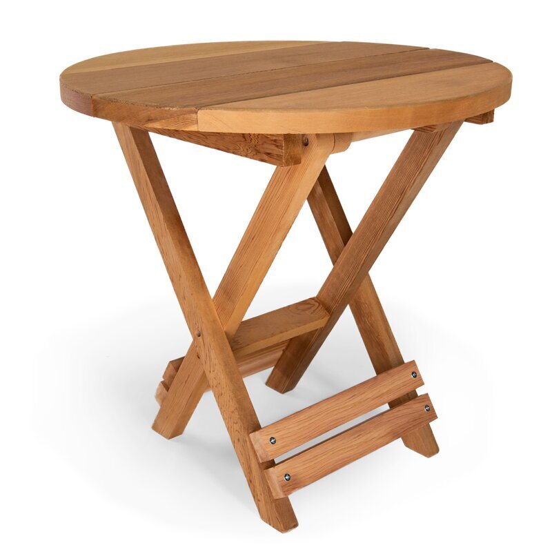 Folding Side Cedar Patio Table