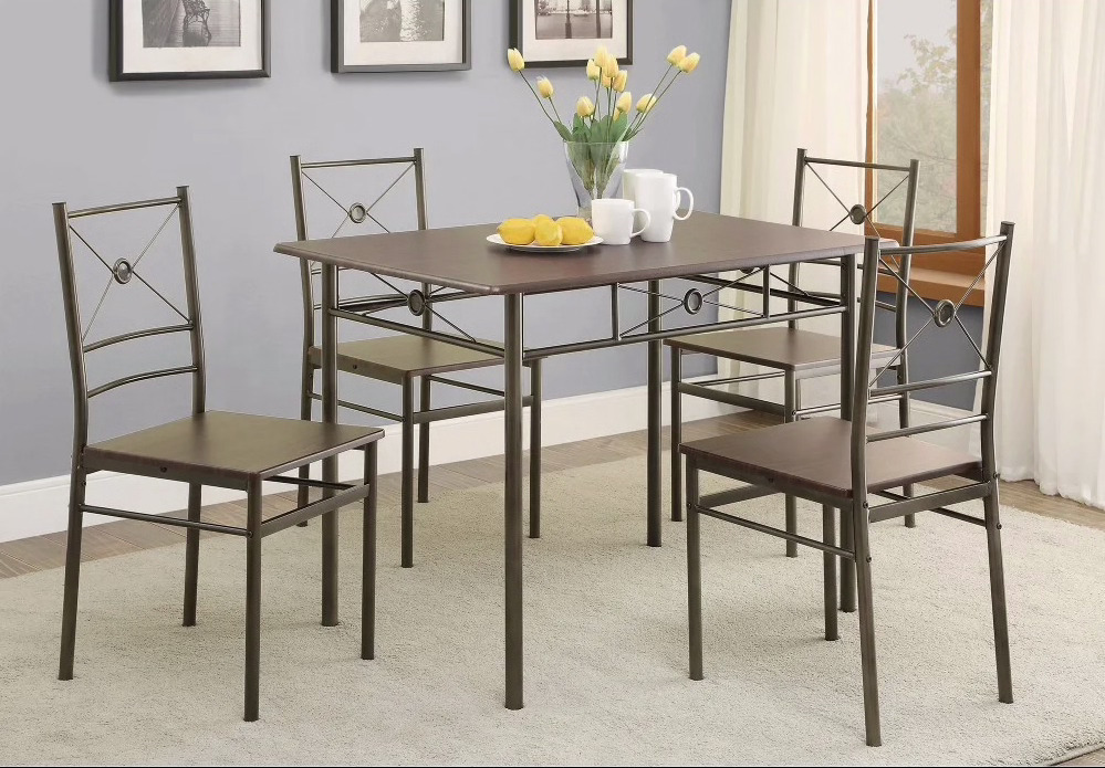 Four Person Wrought Iron Dining Set