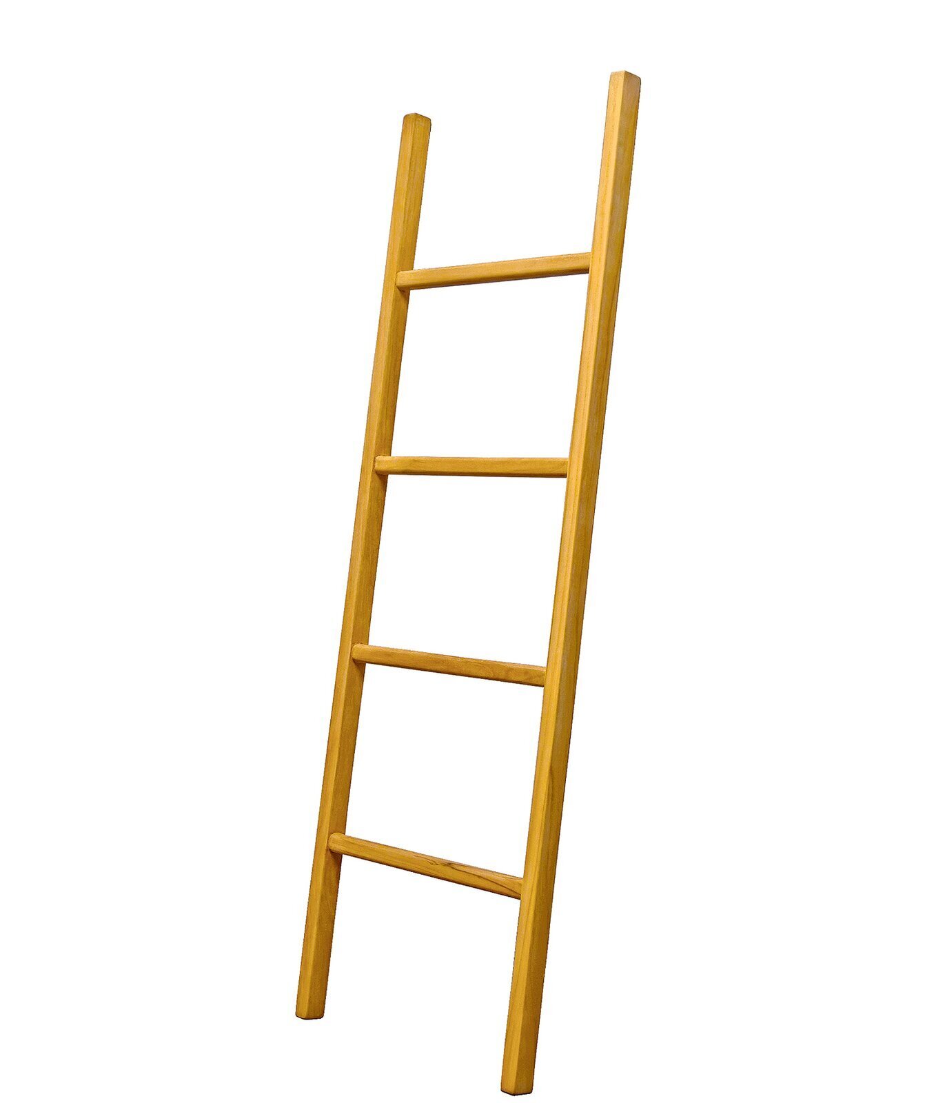 Four Rung Wooden Ladder Towel Rack