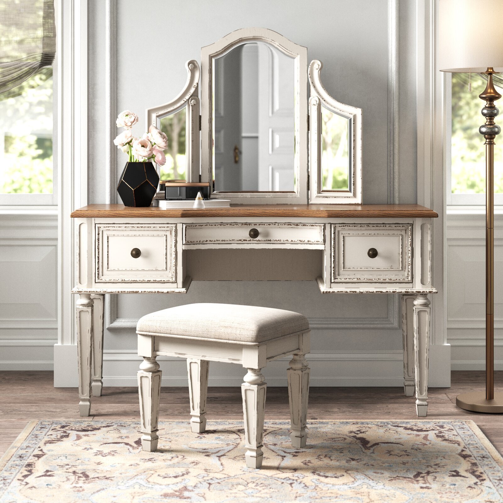 French Country Makeup Vanity