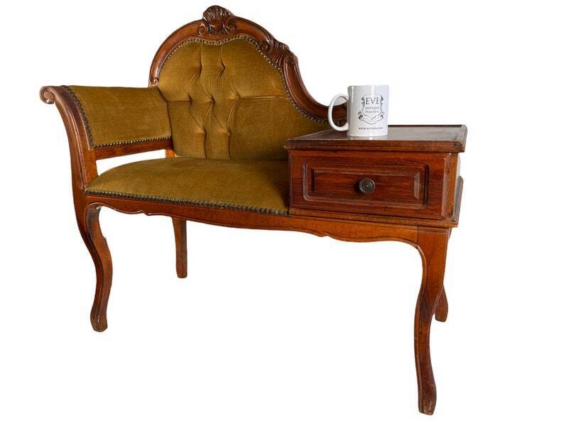 French Telephone Table with Seat