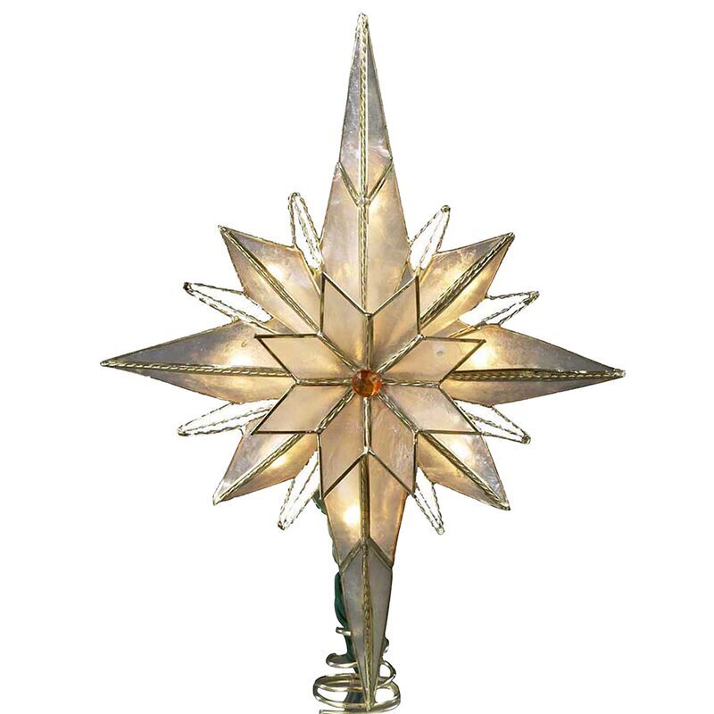 Frosted Glass Crystal Tree Topper