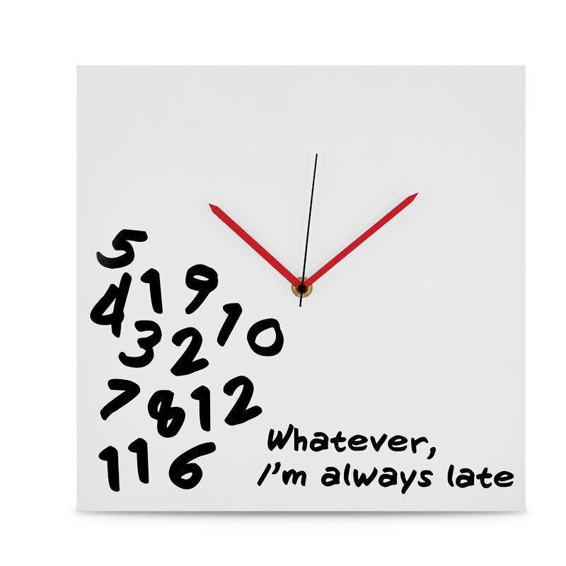 Funny wall clock for the tardy