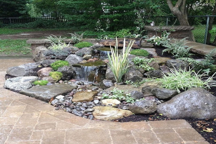 garden with rocks and flowers garden with rocks and flowers