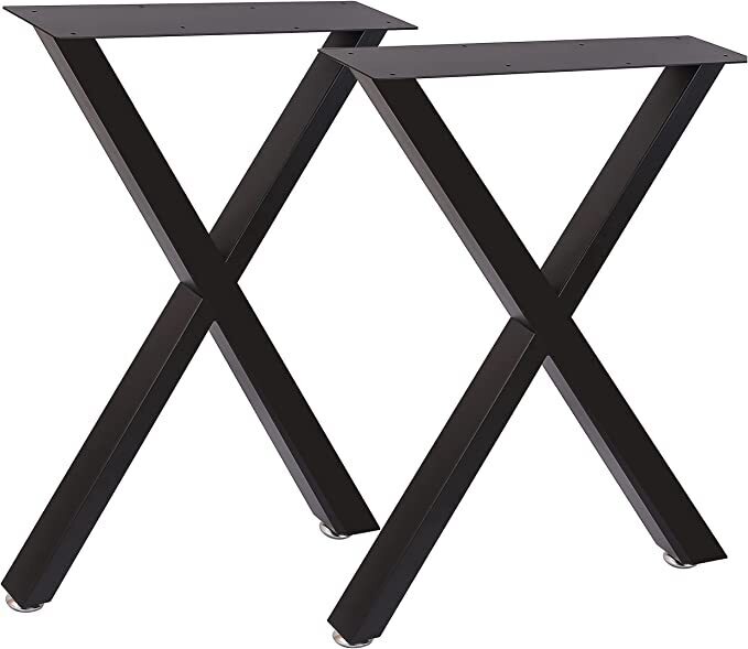 Geometric Metal Console Table Legs and Base