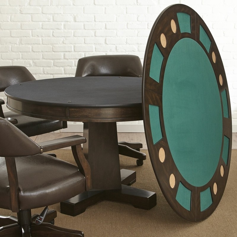 Gerianne Lark Manor™ 52" 6 - Player Poker Table with Chairs