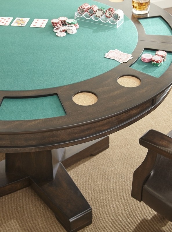 Gerianne Lark Manor™ 52" 6 - Player Poker Table with Chairs