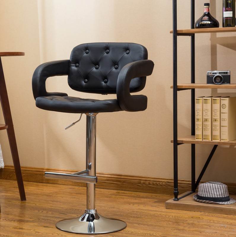 Glamis Swivel Adjustable Height Bar Stool