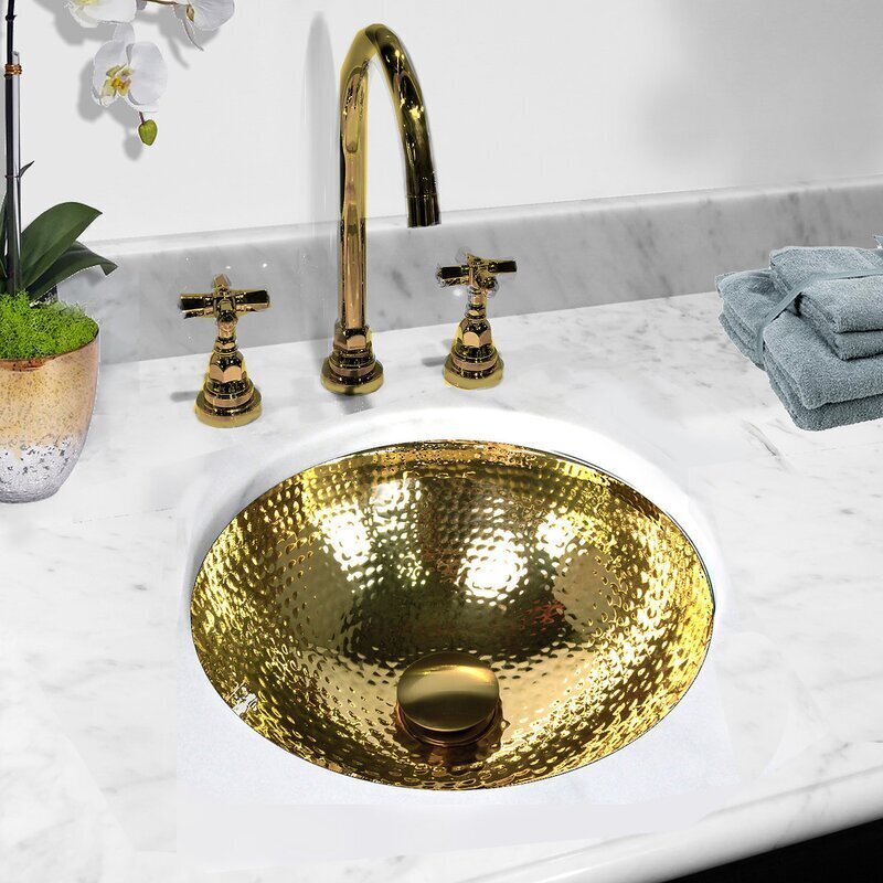 Gleaming Brass Sink