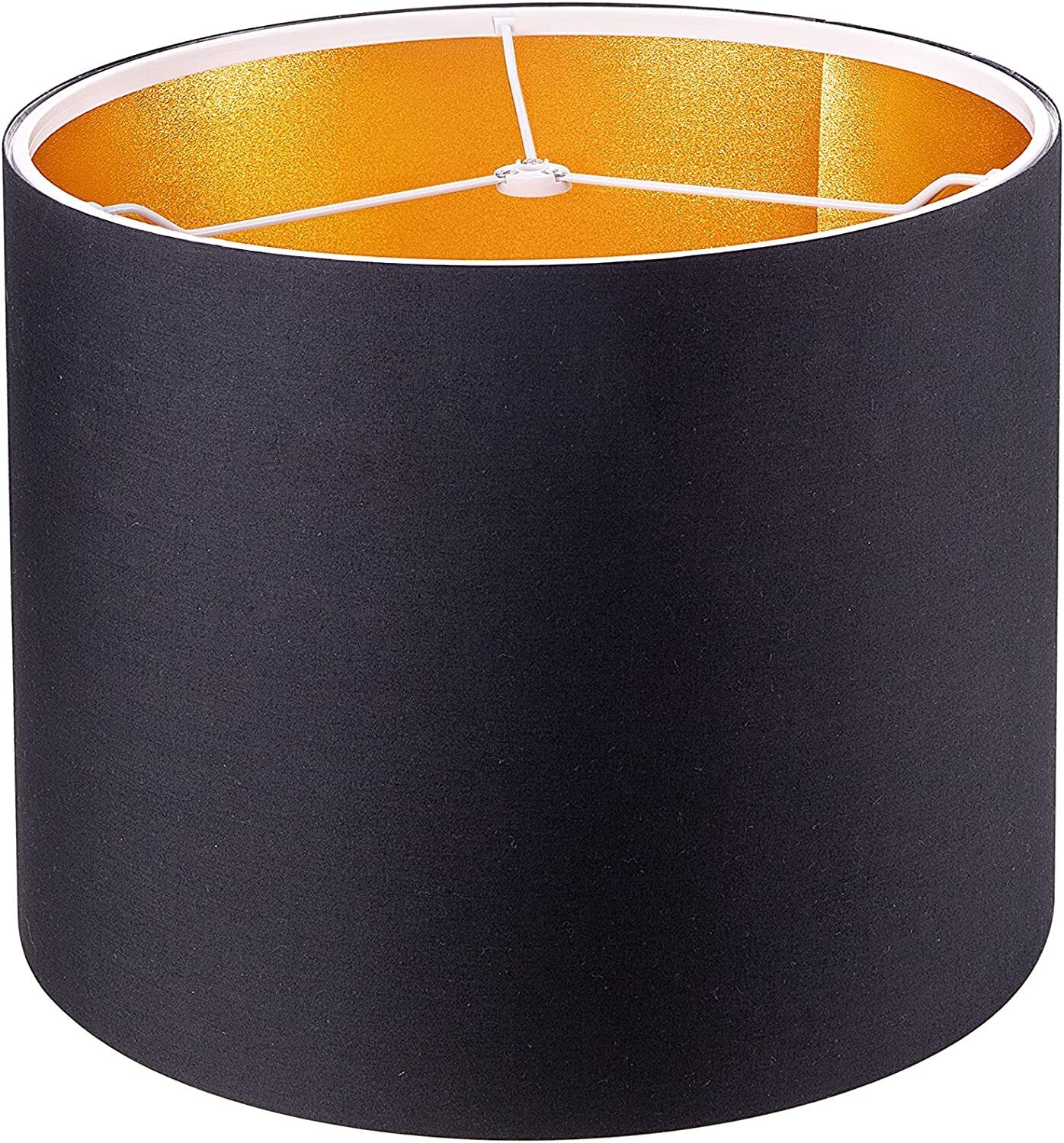 Glimmer Black Lamp Shade with Gold Lining