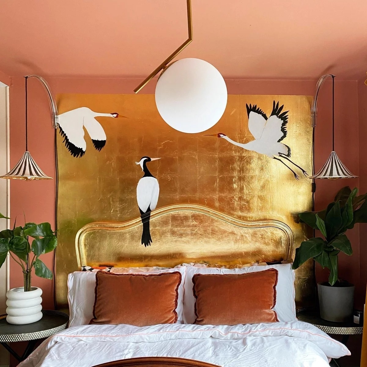 Golden bedroom