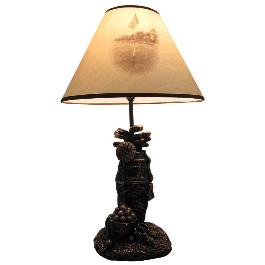 Golf Ball Lamp With Decorative Shade 