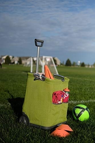 Gorilla Carts GCSS-11G-COM Collapsible Soft-Sided Folding Cart, Green
