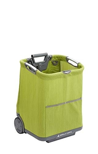 Gorilla Carts GCSS-11G-COM Collapsible Soft-Sided Folding Cart, Green