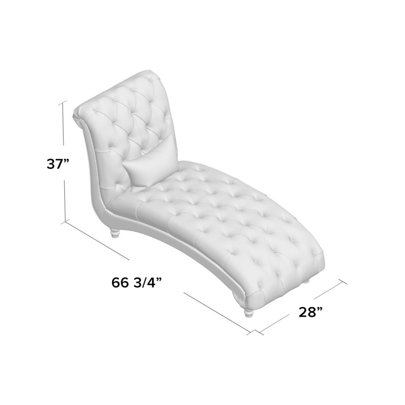 Gowans Tufted Armless Chaise Lounge