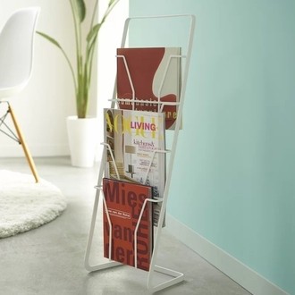 Metal Rack Magazine Holder Nordic, Magazine Holder Floor