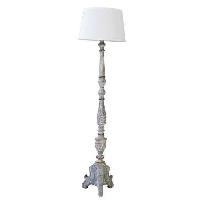 Gray French Country Floor Lamp