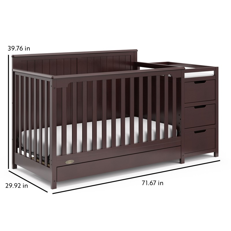 Hadley 4-in-1 Convertible Crib and Changer and Storage
