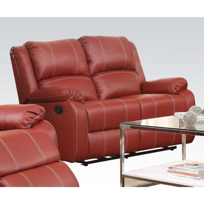 Hagar 60'' Faux Leather Pillow Top Arm Reclining Loveseat