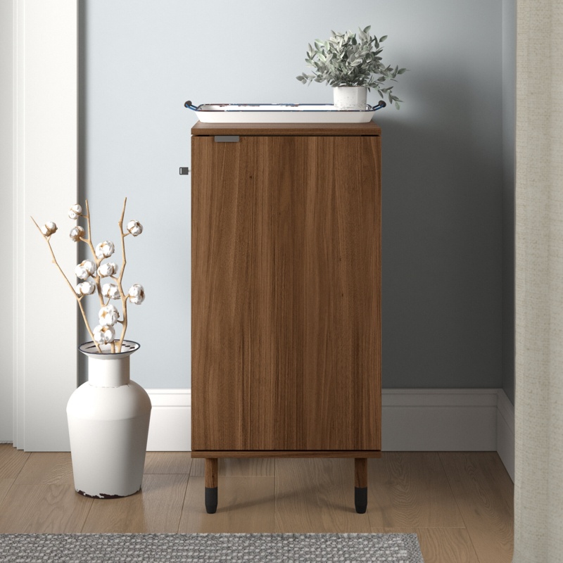 Compact Apartment Bar Cabinet with Wine Storage