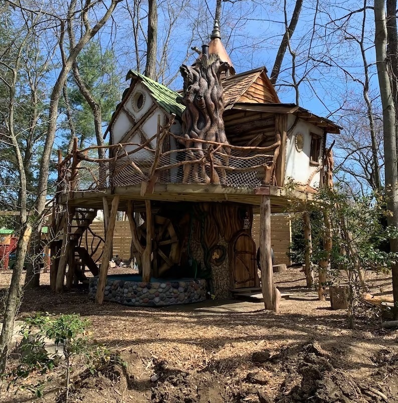 Handmade treehouse