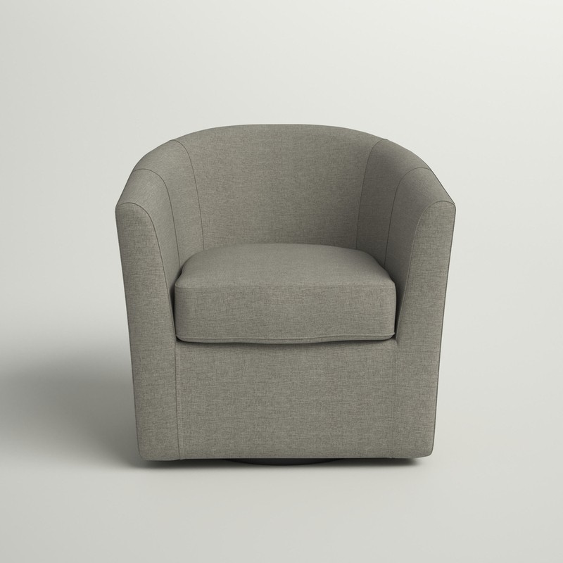 Hansell 31'' Wide Swivel Barrel Chair