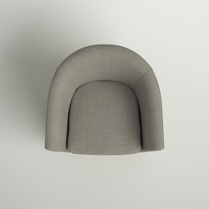 Hansell 31'' Wide Swivel Barrel Chair