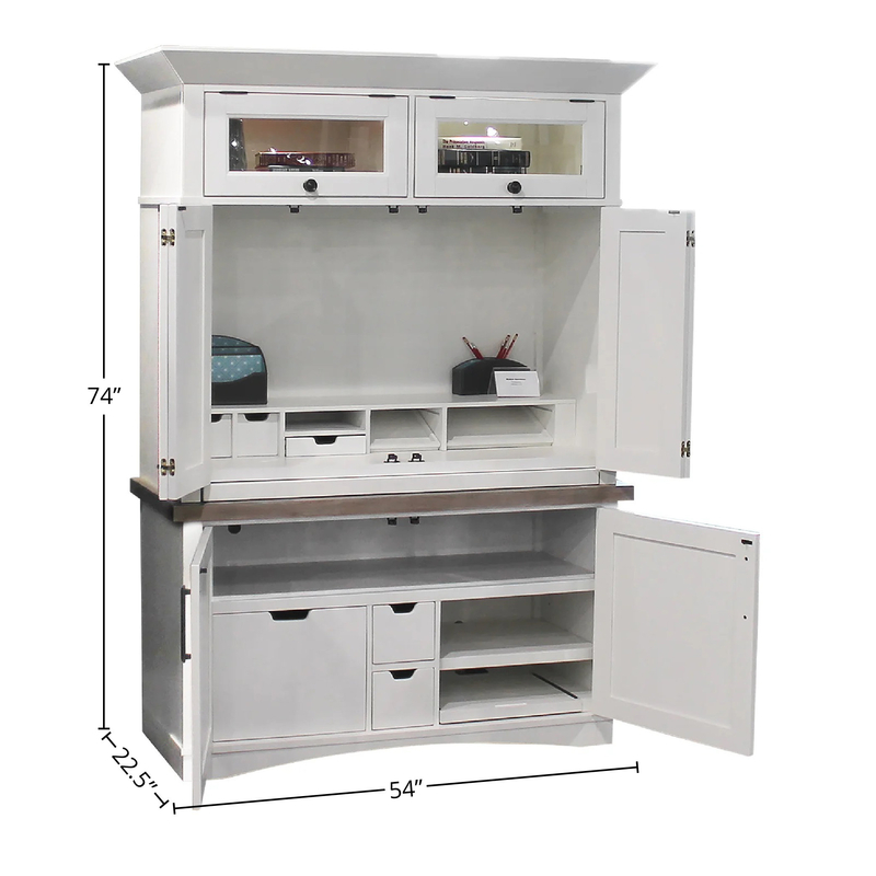 bermuda armoire desk with compact and hutch