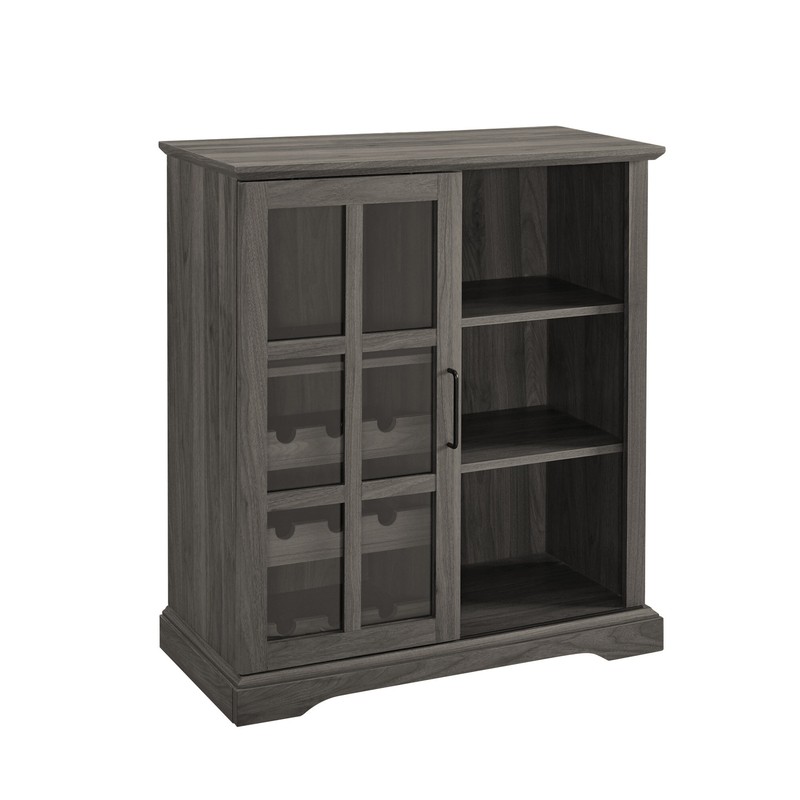 Hartwick Sliding Glass Door Bar with Wine Storage