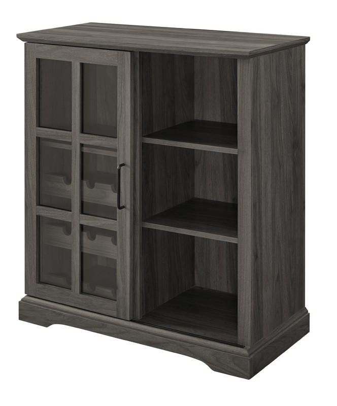 Hartwick Sliding Glass Door Bar with Wine Storage