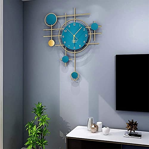 HEWYHAT Industrial Wall Art Decor Clocks, Modern Wall Clock Silent Wall Clock, Mid Century Modern Wall Clocks Large Digital Wall Clock Living Room Clock for Home Living Room Decor