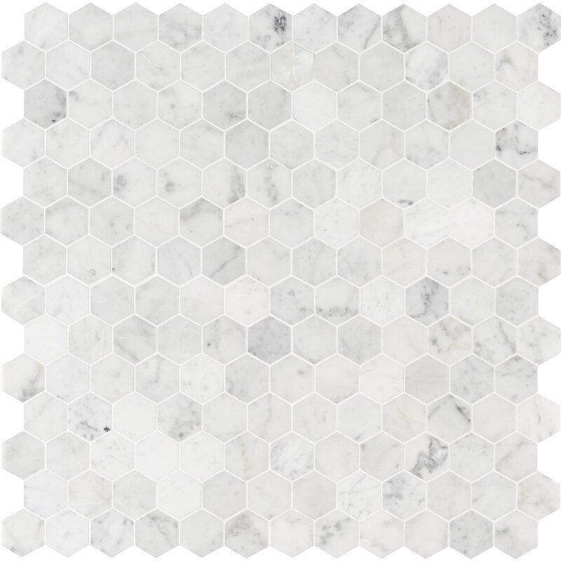 Hexagon Mosaic Tile Backsplash